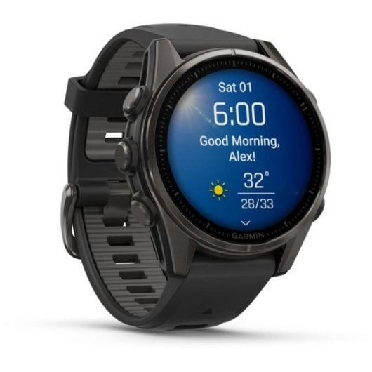 Garmin Fenix 8 Bluetooth GPS WiFi 43mm AMOLED Preto Resistente à água 10ATM SpO2