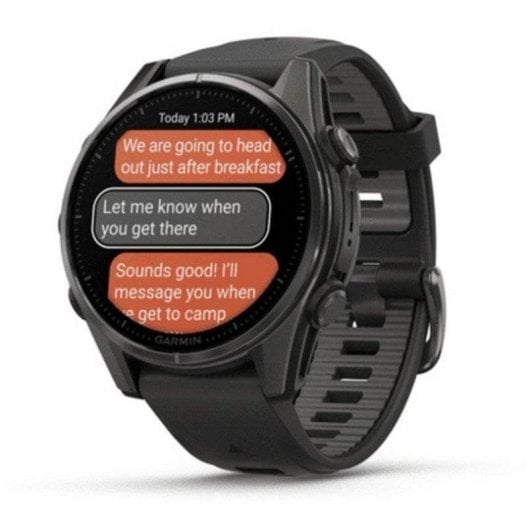 Garmin Fenix 8 Bluetooth GPS WiFi 43mm AMOLED Preto Tamanho Único Resistente Água 10ATM SpO2