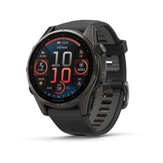 Garmin Fenix 8 Bluetooth GPS WiFi 43mm AMOLED Preto Tamanho Único Resistente Água 10ATM SpO2