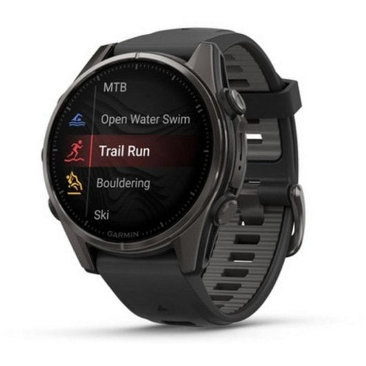 Garmin Fenix 8 Bluetooth GPS WiFi 43mm AMOLED Preto Resistente à água 10ATM SpO2