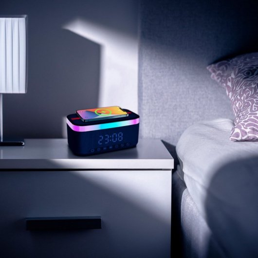 Altavoces Red Bull Inalámbricos Despertador Bluetooth 6W Radio LED Batería 1200mAh