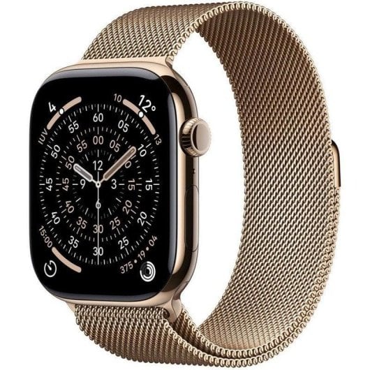Apple Watch Series 11 GPS + Cellular 46mm OLED Titanio Oro M/L IP6X SpO2 Pulsometro