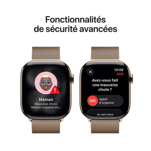 Apple Watch Series 11 GPS 5G NFC 42mm OLED Titanio Oro Resistente all'acqua IP6X SpO2