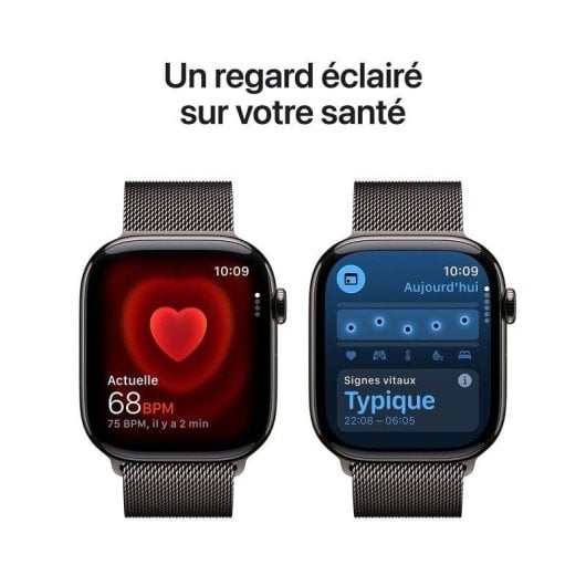 Apple Watch Series 11 GPS 5G NFC 42mm Retina OLED Titan Pizarra SpO2 Pulsuhr IP6X