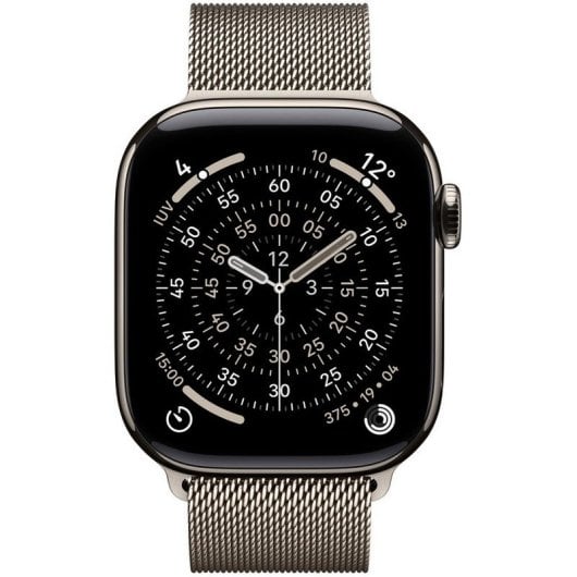 Apple Watch Series 11 GPS + Cellular NFC 42mm OLED Titane Résistance Eau IP6X SpO2 ECG