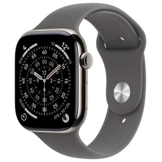 Apple Watch Series 11 GPS + Cellular 46mm Retina OLED Titan Natur Grau M/L IP6X SpO2