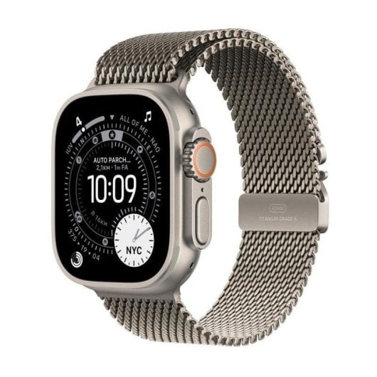 Apple Watch Ultra 3 GPS + Cellular 49mm OLED Titane Naturel S Étanche 10ATM SpO2 Pulsomètre