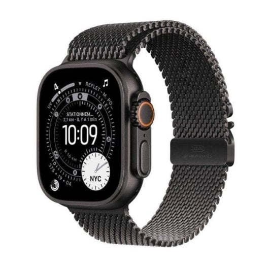 Apple Watch Ultra 3 GPS Cellular 49mm OLED Titane Noir M Étanche 10ATM IP6X