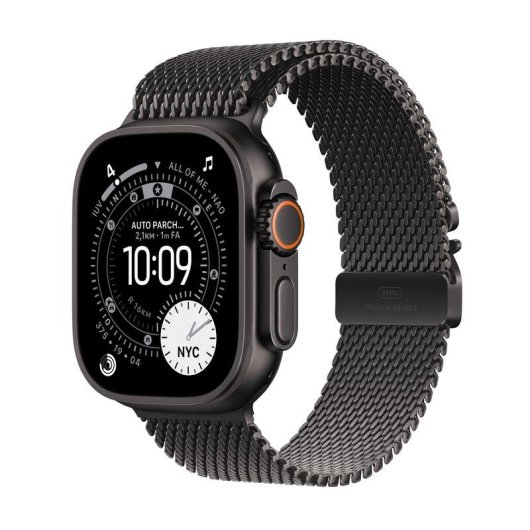 Apple Watch Ultra 3 GPS Cellular 49mm OLED Titane Noir M Étanche 10ATM IP6X