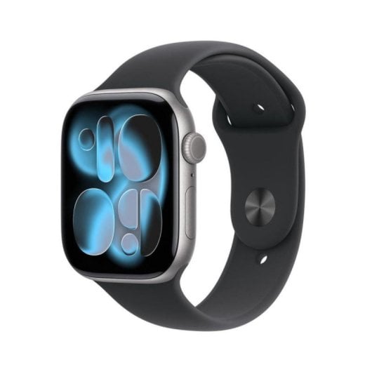 Apple Watch Series 11 GPS + Cellular 46mm OLED Grau Schwarz S/M IP6X SpO2 Pulsuhr Schlafmonitor SOS