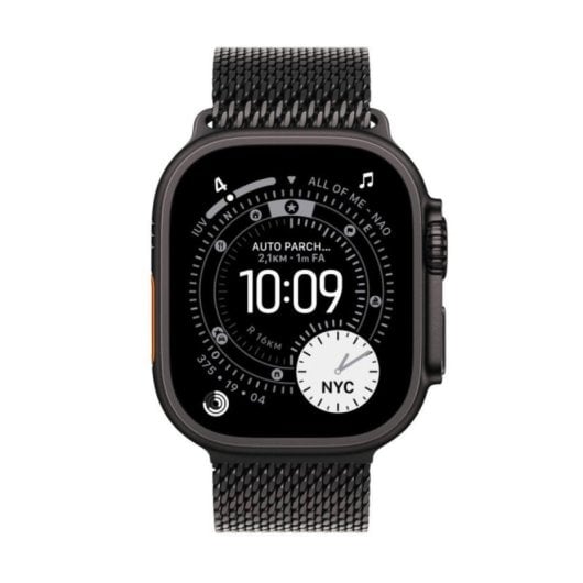 Apple Watch Ultra 3 GPS Cellular 49mm OLED Titane Noir L IP6X SpO2 Pulsomètre