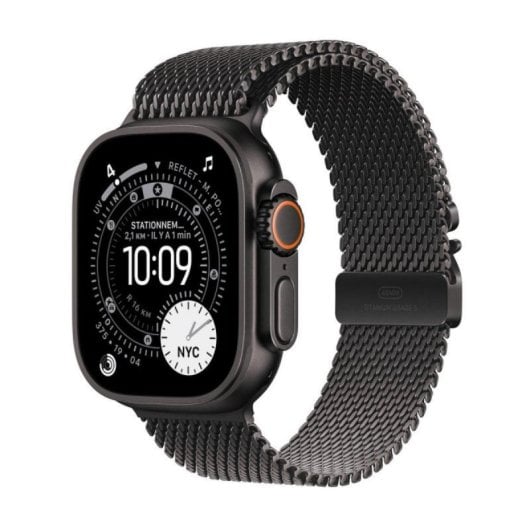 Apple Watch Ultra 3 GPS Cellular 49mm OLED Titane Noir L IP6X SpO2 Pulsomètre