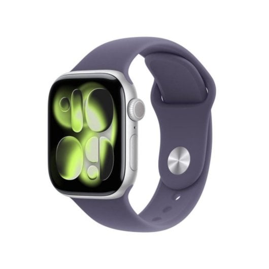 Apple Watch Series 11 GPS Cellular 42mm OLED Argento Cinturino Viola M/L IP6X SpO2 Frequenza Cardiaca Sonno SOS