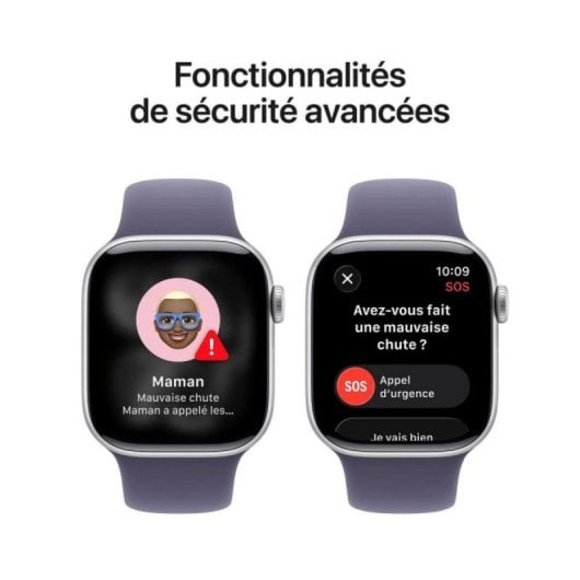 Apple Watch Series 11 GPS Cellular 42mm OLED Argento Cinturino Viola M/L IP6X SpO2 Frequenza Cardiaca Sonno SOS