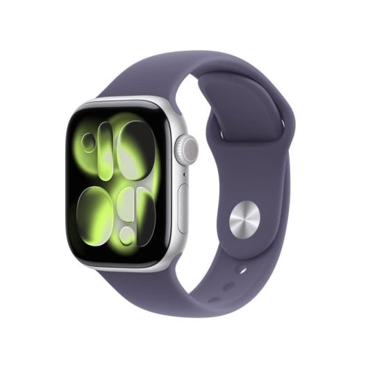 Apple Watch Series 11 GPS Cellular 42mm OLED Argento Cinturino Viola M/L IP6X SpO2 Frequenza Cardiaca Sonno SOS