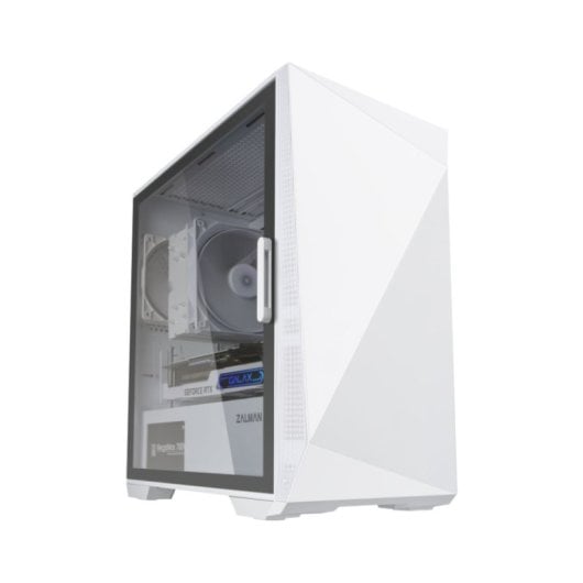 Zalman Z1 Iceberg Micro-ATX Case 3xvent 120mm 2xUSB 3.0 Bianco Senza Alimentatore
