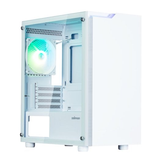 Caja Zalman T4 Plus Matx 1xvent 120mm Argb 2xusb 3.0 Blanco Sin Fuente