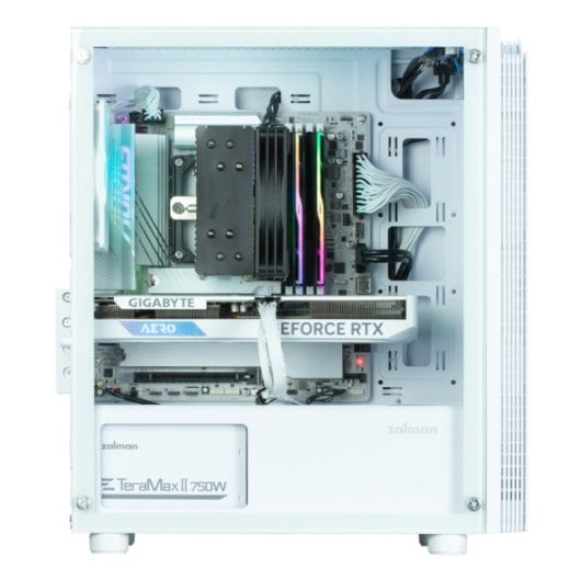 Caja Zalman T4 Plus Matx 1xvent 120mm Argb 2xusb 3.0 Blanco Sin Fuente