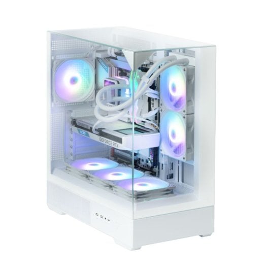 Zalman P40 Prism Atx Box 3xvent 120mm Argb 2xusb 3.0 Bianco Senza Alimentatore