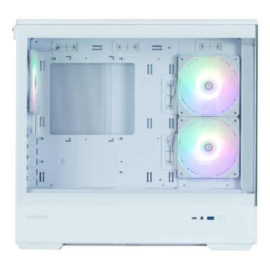 Zalman P30 V2 Matx Box 3xvent 120mm Argb 2xusb 3.0 Bianco Senza Sorgente