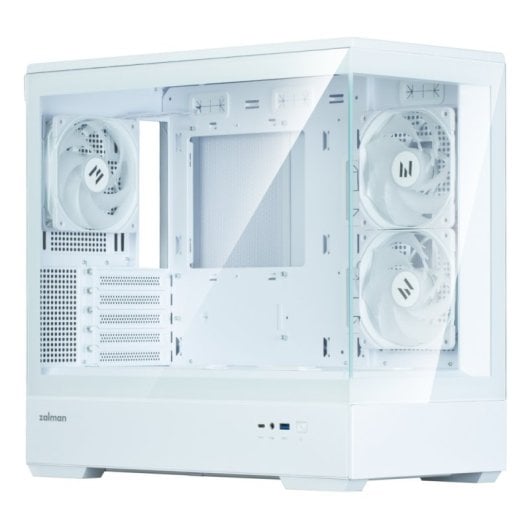 Zalman P30 V2 Matx Box 3xvent 120mm Argb 2xusb 3.0 Bianco Senza Sorgente