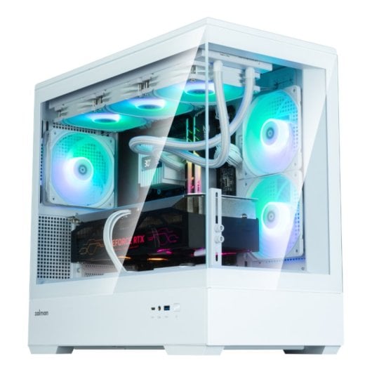 Zalman P30 V2 Matx Box 3xvent 120mm Argb 2xusb 3.0 Bianco Senza Sorgente