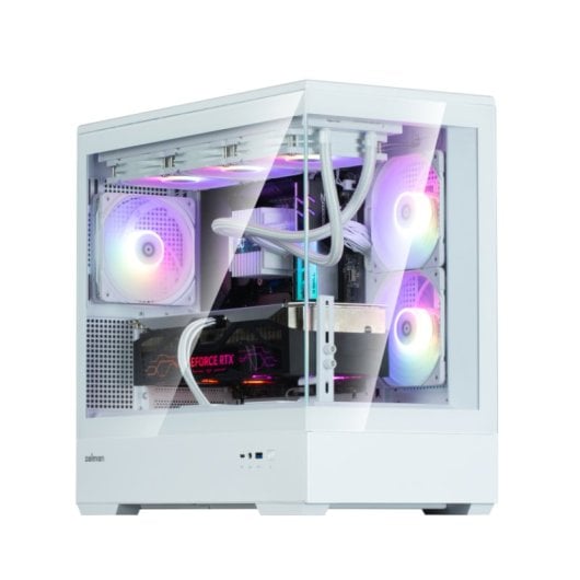 Zalman P30 V2 Matx Box 3xvent 120mm Argb 2xusb 3.0 Bianco Senza Sorgente