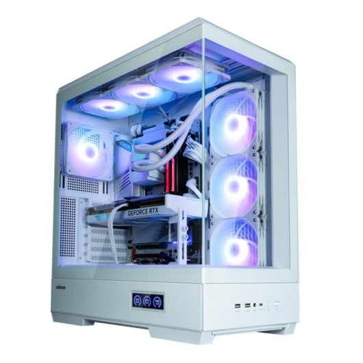Zalman P50 Ds Atx Box 4xvent 120mm Argb 2xusb 3.0 Bianco Senza Sorgente