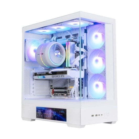 Zalman P40 Ds Atx Box 4xvent 120mm Argb 2xusb 3.0 Bianco Senza Sorgente