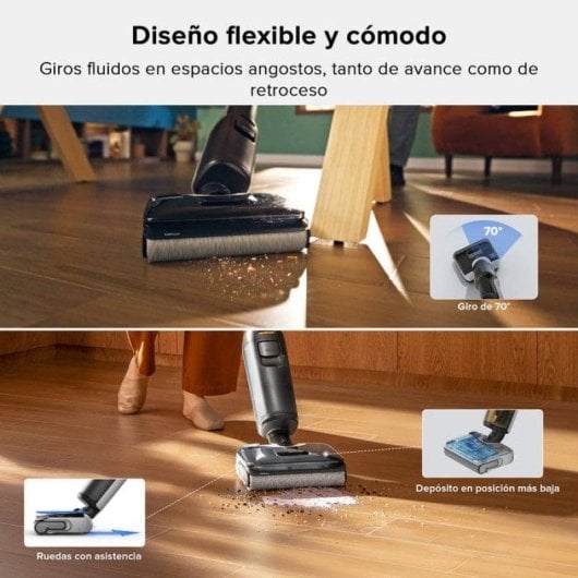 Aspirador Escoba en Seco y Húmedo Roborock F25 20.000Pa Sin Cable