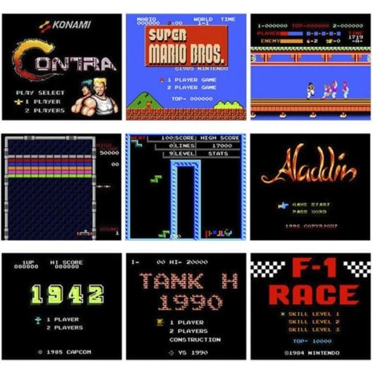 QUO DAM U-06 Consola Retro HDMI FullHD com 660 Jogos Preta
