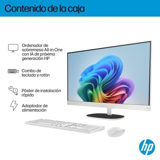 PC Sobremesa HP 24-ct2004ns AMD Ryzen AI 5 340 16GB 1TB SSD Windows 11 Home Blanco