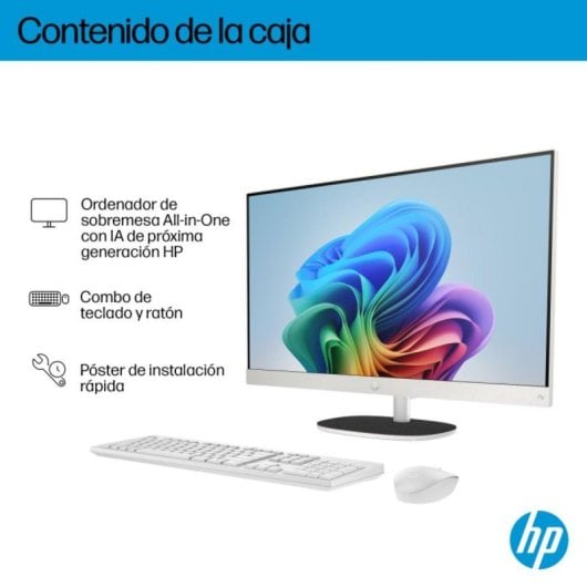 PC Sobremesa HP 24-ct2004ns AMD Ryzen AI 5 340 16GB 1TB SSD Windows 11 Home Blanco