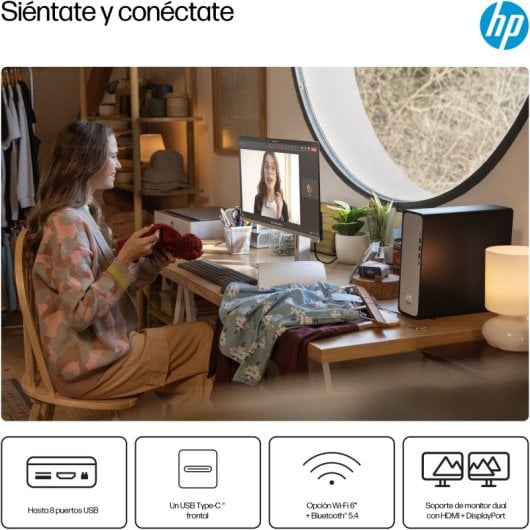 HP OmniDesk Slim S03-0003ns Intel Processor 300 8GB 256GB SSD UHD Graphics 710 FreeDOS WiFi6