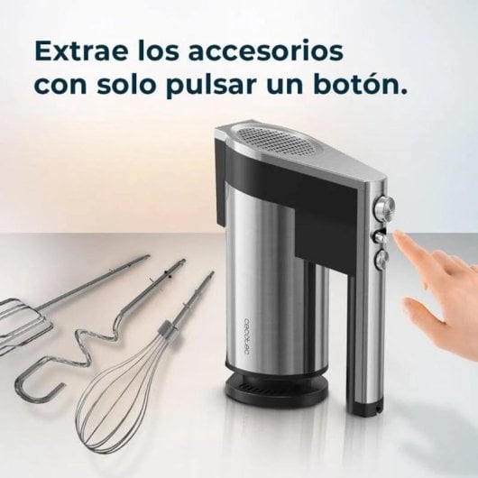 Amasadora de mano Cecotec 04385 500 W 5 velocidades Inoxidable Turbo Metal