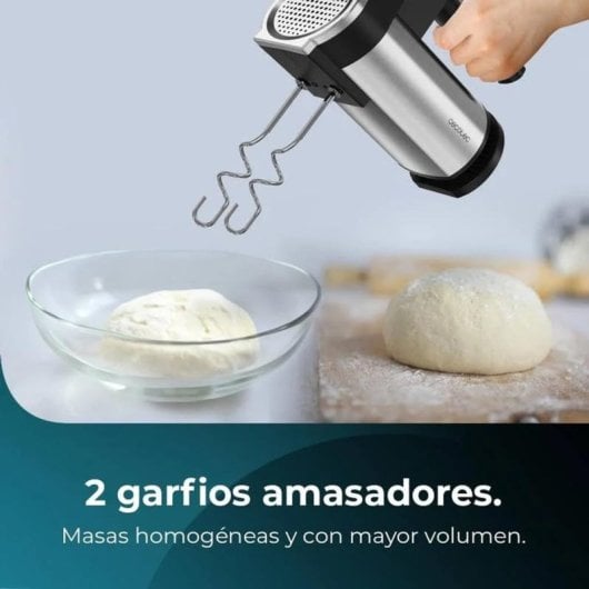Amasadora de mano Cecotec 04385 500 W 5 velocidades Inoxidable Turbo Metal