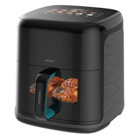 Freidora de Air Cecotec Cecofry&Grill Smokin’Prime 6500 6,5L 2200W met Roker, Venster en 10 Menu's