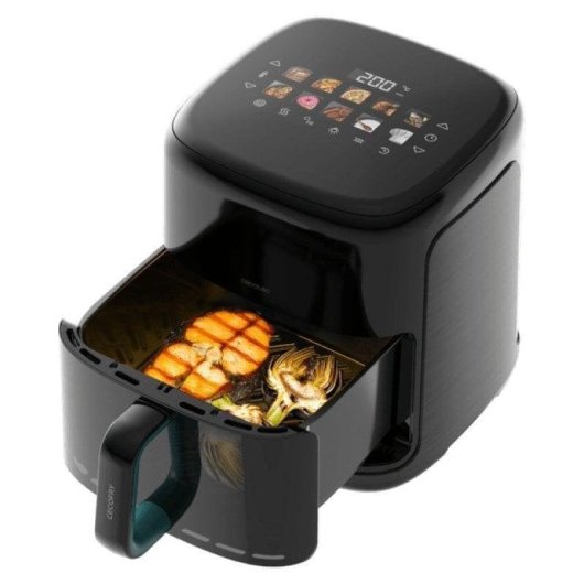 Freidora de Air Cecotec Cecofry&Grill Smokin’Prime 6500 6,5L 2200W met Roker, Venster en 10 Menu's