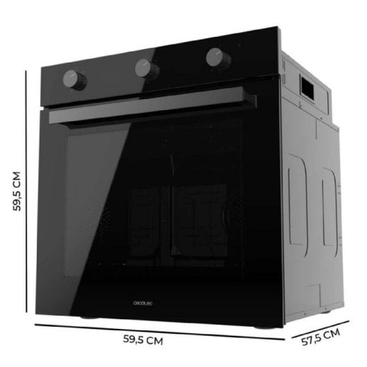 Horno eléctrico Cecotec Bolero Hexa M236000 70 l Cristal negro con asistencia de vapor
