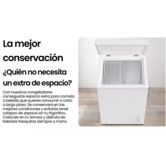 Congelador Infiniton FC258D4BW1 249L Silent Design Fast Freezing LED Blanco