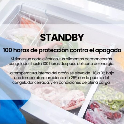 Congelador Infiniton FC258D4BW1 249L Silent Design Fast Freezing LED Blanco