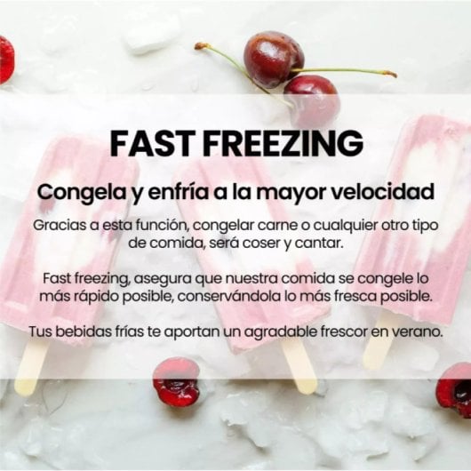 Congelador Infiniton FC258D4BW1 249L Silent Design Fast Freezing LED Blanco