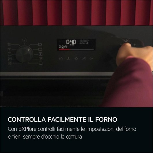 Horno eléctrico AEG TU5PB43SM 72 litros Inox antihuellas con limpieza pirolítica