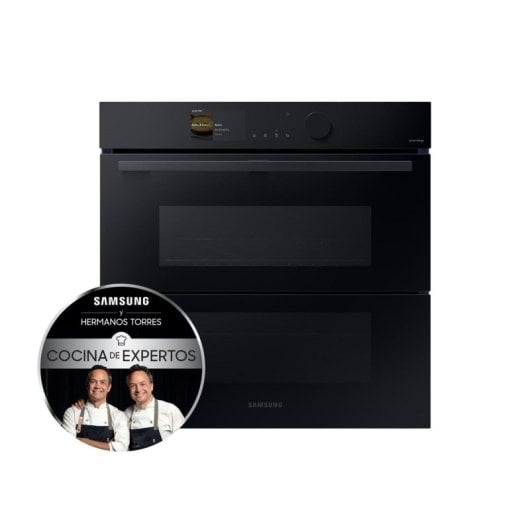 Forno elétrico Samsung NV7B5750TDK 76L Preto Dual Cook Flex Air Fry Pirolítico Vapor SmartThings