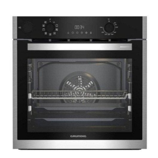 Horno eléctrico Grundig HCB 6531 P 72 litros Inox pirolítico multifunción con vapor