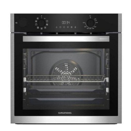 Horno eléctrico Grundig HCB 6531 P 72 litros Inox pirolítico multifunción con vapor