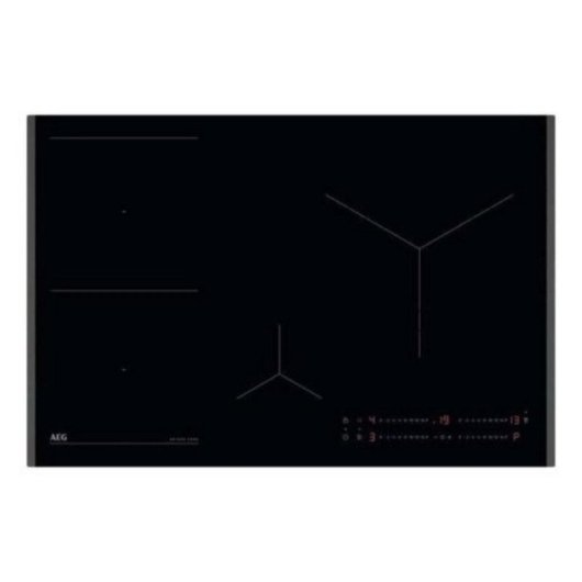 Plaque induction AEG TN63IP0BFB 3 zones 60cm PowerBoost Hob2Hood biselee noire