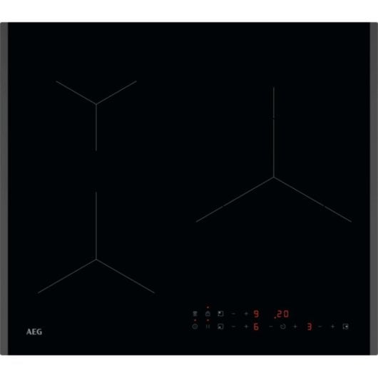 Plaque induction AEG TN63IP0BFB 3 zones 60cm PowerBoost Hob2Hood biselee noire