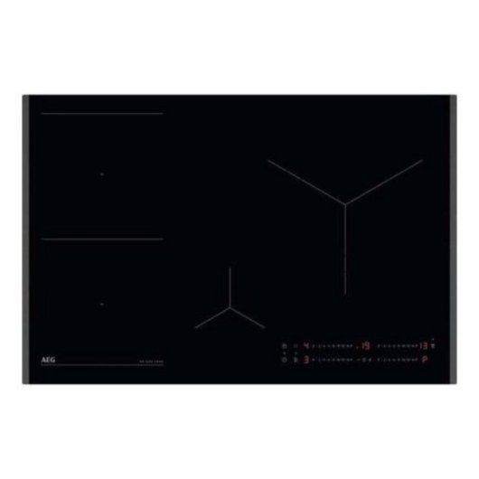 Plaque induction AEG TN63IP0BFB 3 zones 60cm PowerBoost Hob2Hood biselee noire