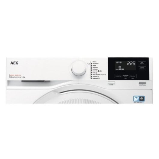 Secadora de bomba de calor AEG Series 8000 TR818A1OB 8kg Classe energética C AbsoluteCare Woolmark Blue